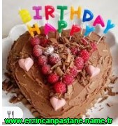 Erzincan Şeffaf doğum günü yaş pastası