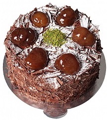 4 ile 6 kişilik Çikolatalı Kestaneli yaş pasta